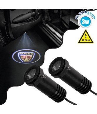 GloboStar® 81623 ROVER Ghost Car Brand Logo Projector - Προτζέκτορας Προβολής Μάρκας Αυτοκινήτου LED CREE XHP35 3W 240lm 120° DC 12V IP20 Ψυχρό Λευκό 6000K